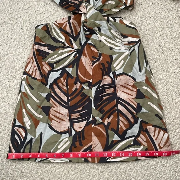 Zara tropical print peekaboo dress NWOT - Picture 10 of 13